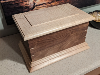 Custom Solid Wood Urn - Memorial Box