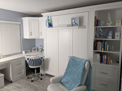 Custom Mission Style Murphy Wall Bed with Shaker Panels & 12