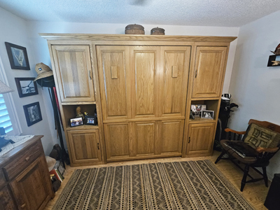 Full Traditional Murphy Wall Bed with 3